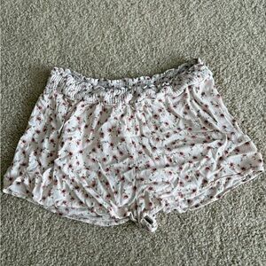 Urban outfitters out from under Lilly lounge Shirred ruffle micro shorts small